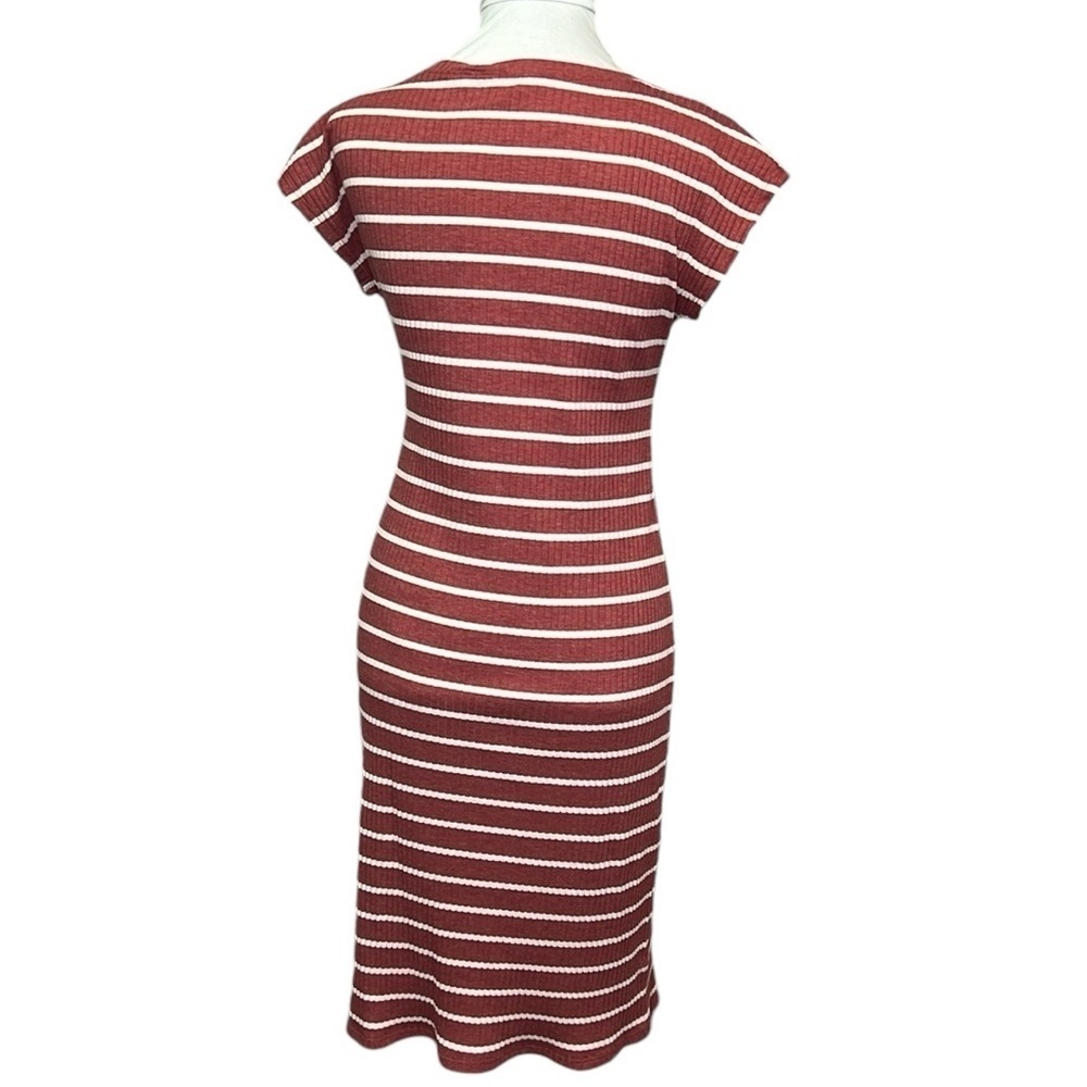 Loft Ribbed Striped Knit Dress - Picture 5 of 7